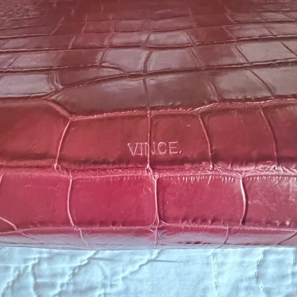 Vince Crocodile-Embossed Leather Tote - Picture 8 of 16